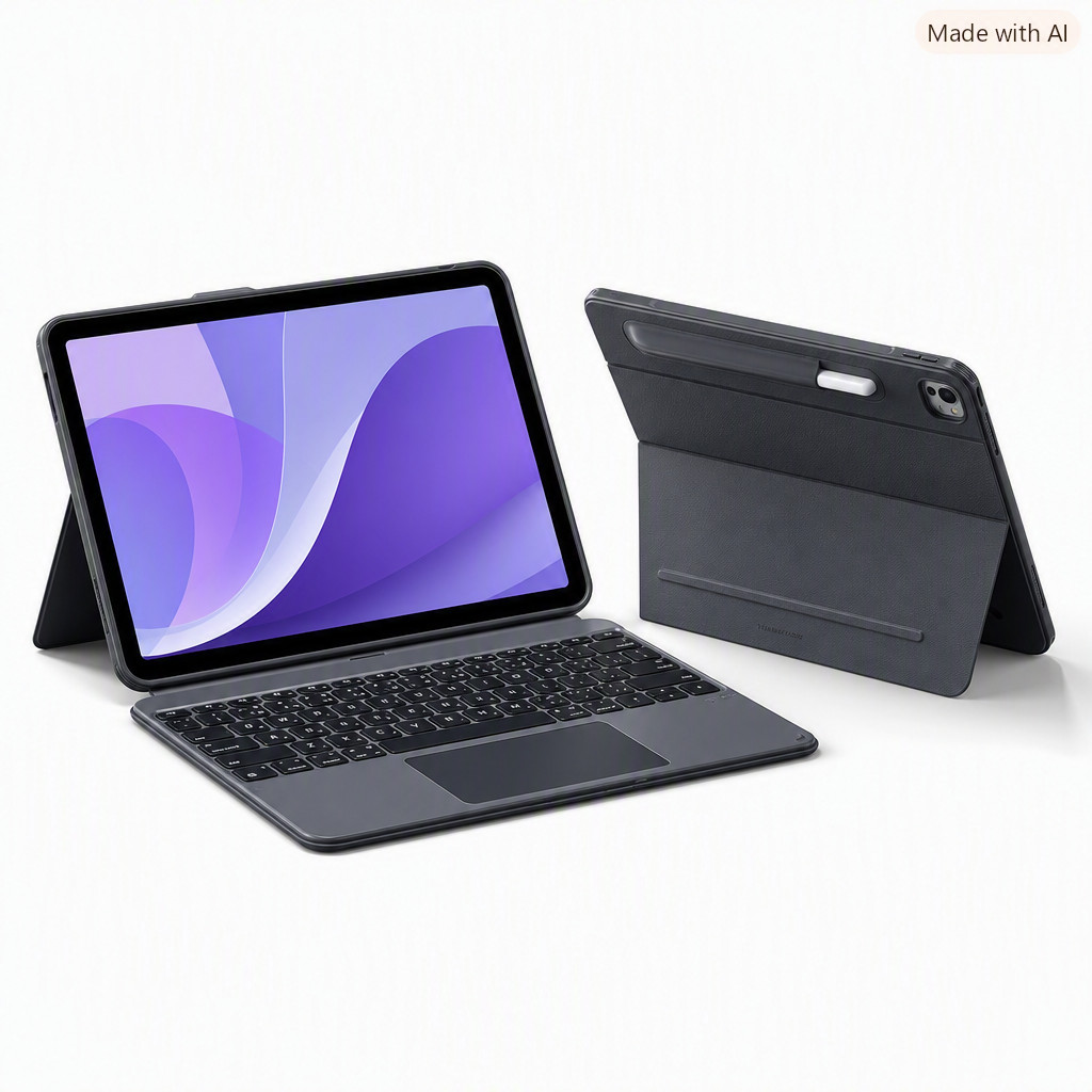 ESR Magnetic Keyboard Case for iPad Pro 13" M5/M4 – Multi‑Angle Stand