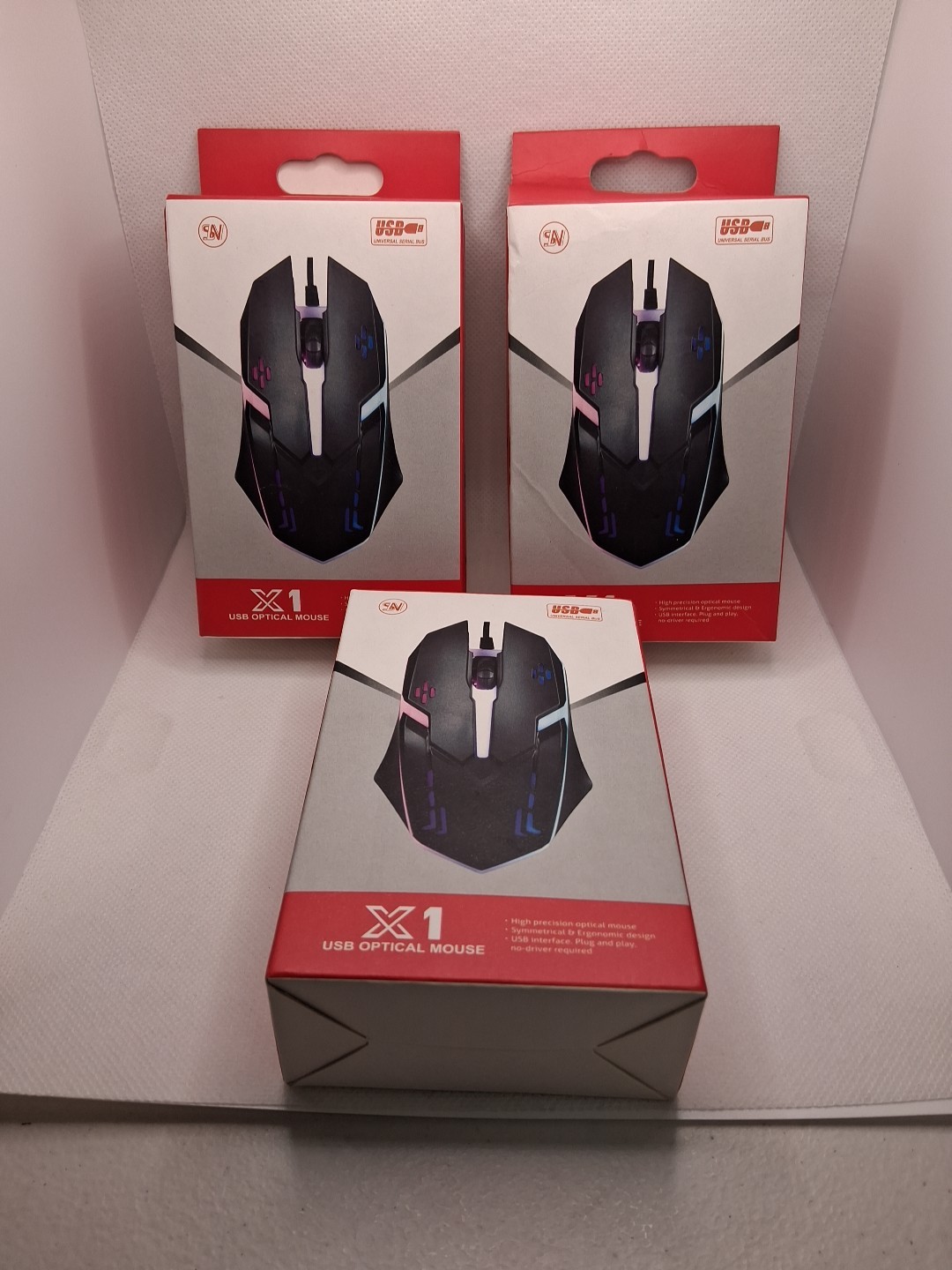 Sln X1 USB Optical Mouse High Precision Optical Mouse Plug And Play Getting 3