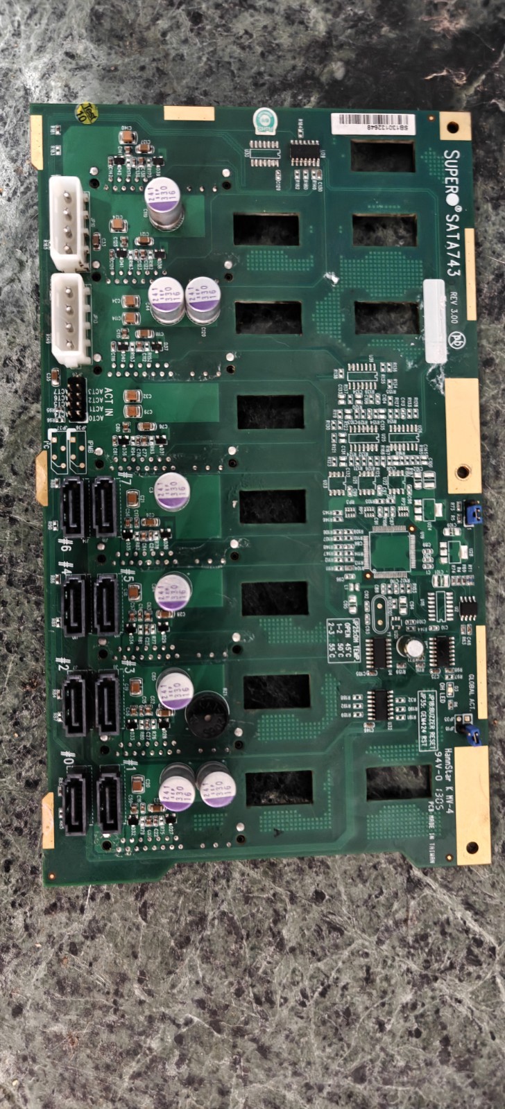 Supermicro SATA743 Rev 3.00 8-Port SATA Server Backplane for SC743 Chassis