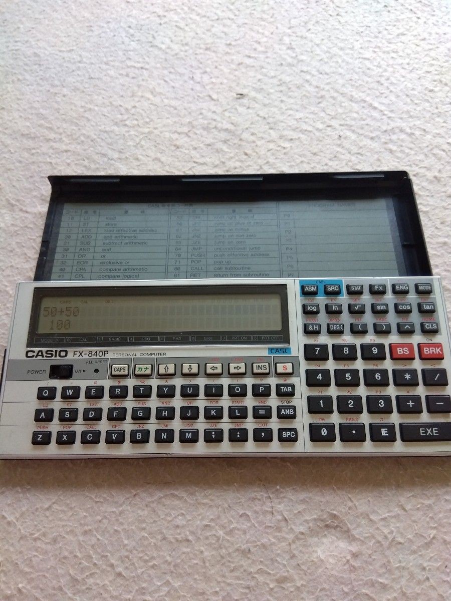 CASIO FX-840P Pocket Computer Silver Calculator Programmable Tested