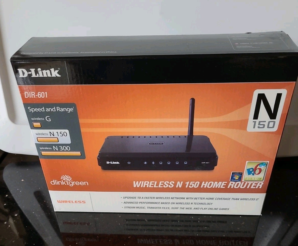 D-Link DIR-601 150Mbps Wireless-N WiFi 4-Port Internet Home Router - NEW