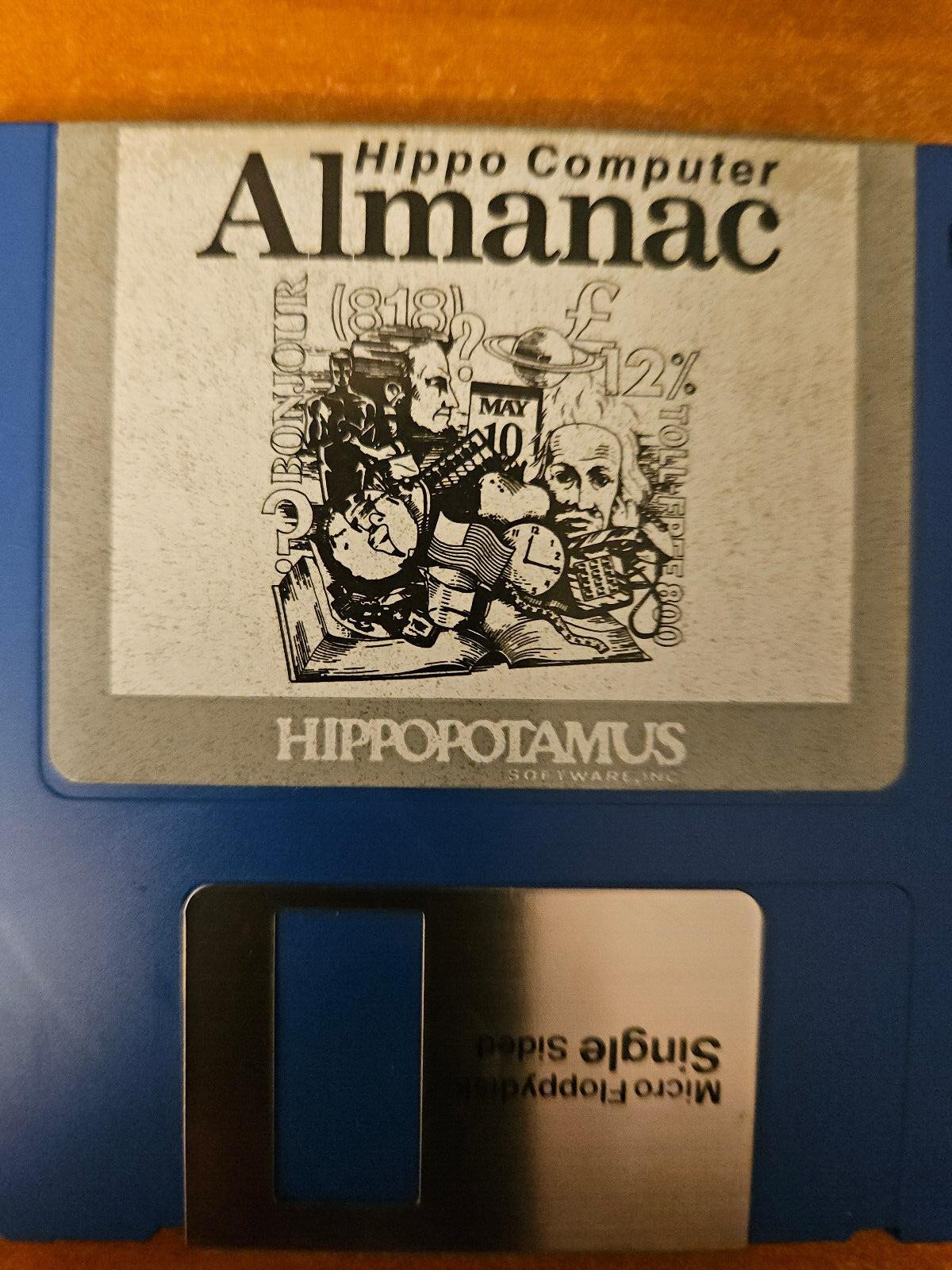 Hippo Computer Almanac by HIPPOPOTAMUS SOFTWARE for Atari ST