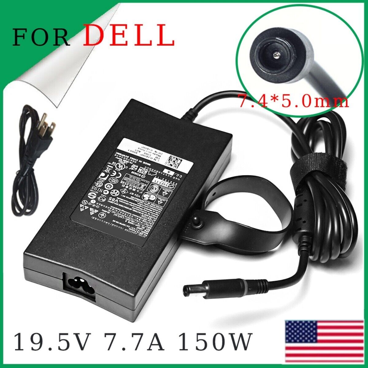 FOR DELL ALIENWARE 19.5V 7.7A 150W AC Adapter Laptop Charger M11X R1 R2 R3 M14X