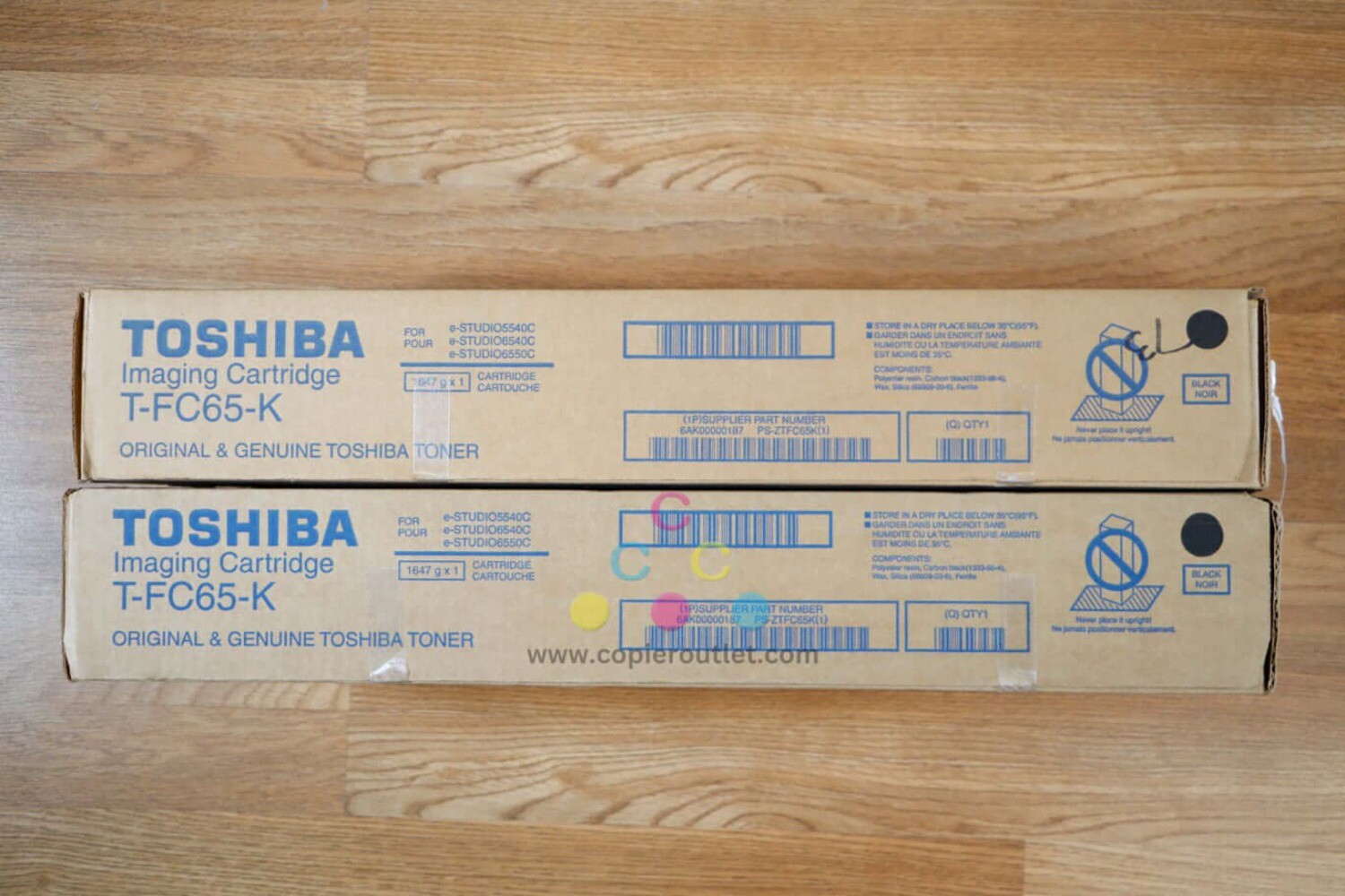 Lot Of 2 Toshiba T-FC65 K Toner Cartridge eSTUDIO 5540C/6550CT Same Day Shipping