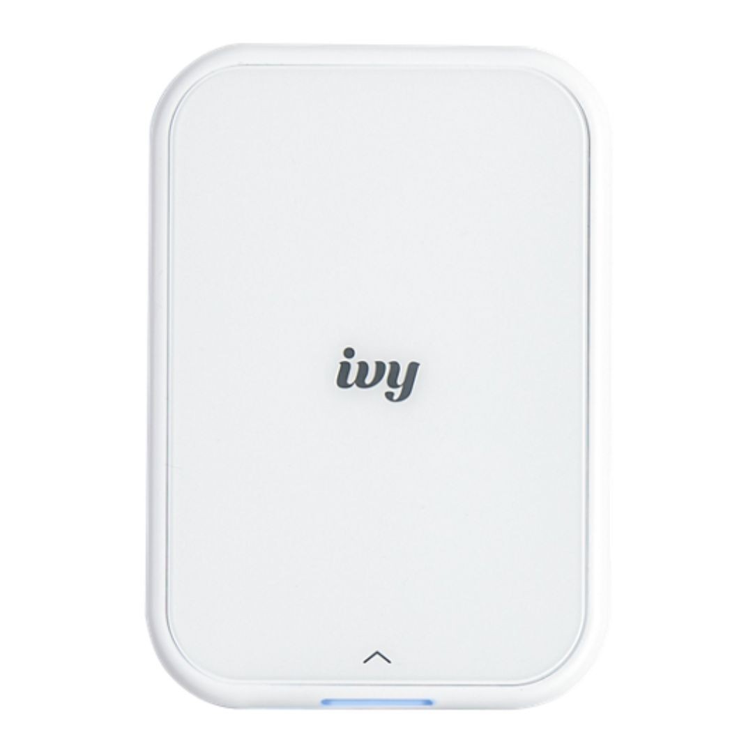 Canon IVY 2 Mini Compact Pure White Photo Sticker Printer with LED Light Bar