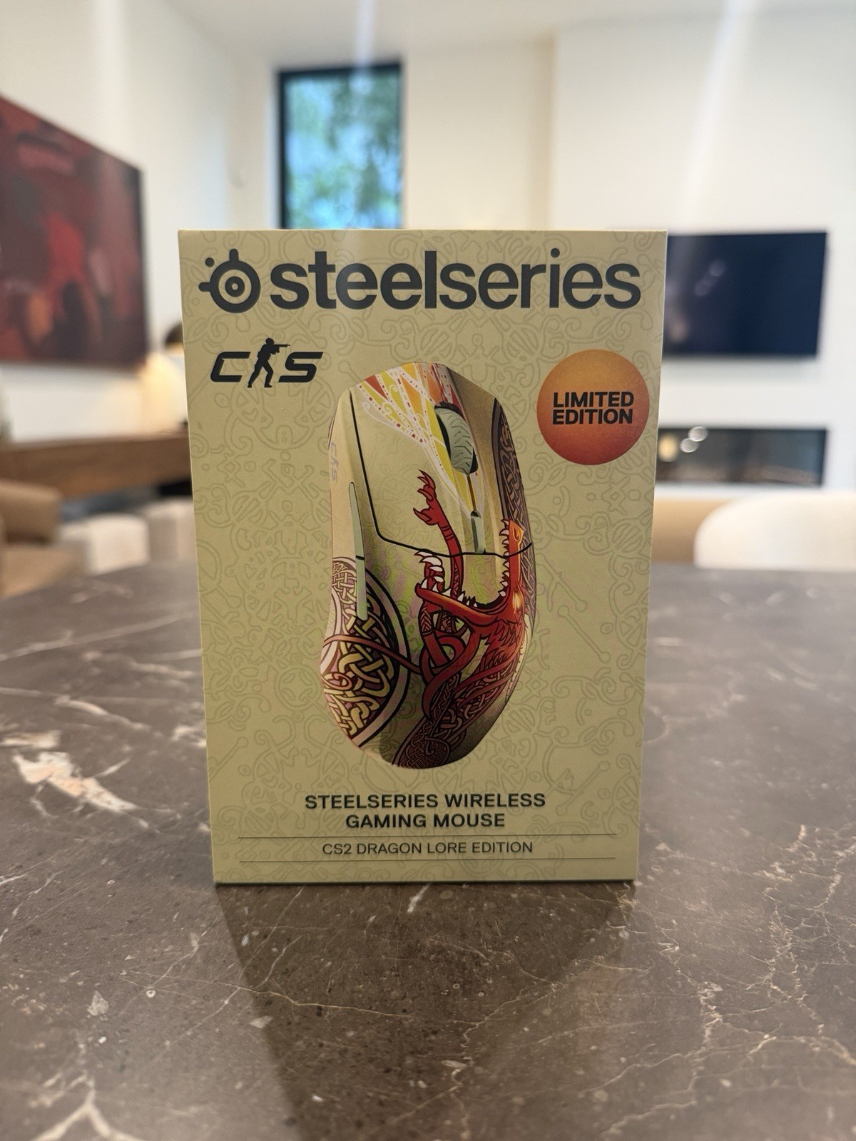 SteelSeries Wireless Gaming Mouse CS2 Dragon Lore Limited Edition