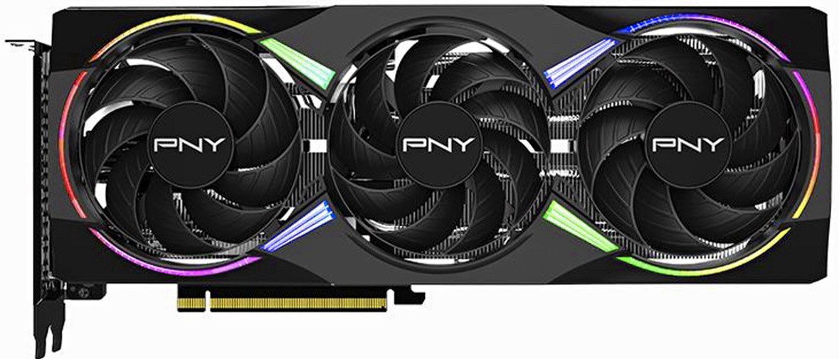 PNY NVIDIA GeForce RTX 5060 Triple Fan aRGB Graphics Card PCIe x16 Heatsink