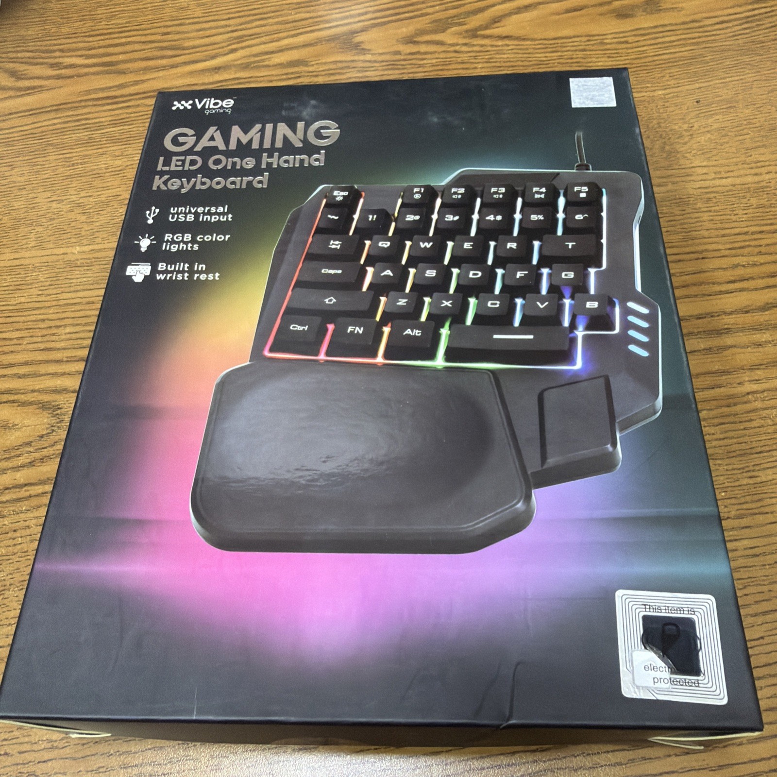 Mini One-Handed Gaming Keyboard USB Wired 35 Keys RGB Led Backlit Game Accessory
