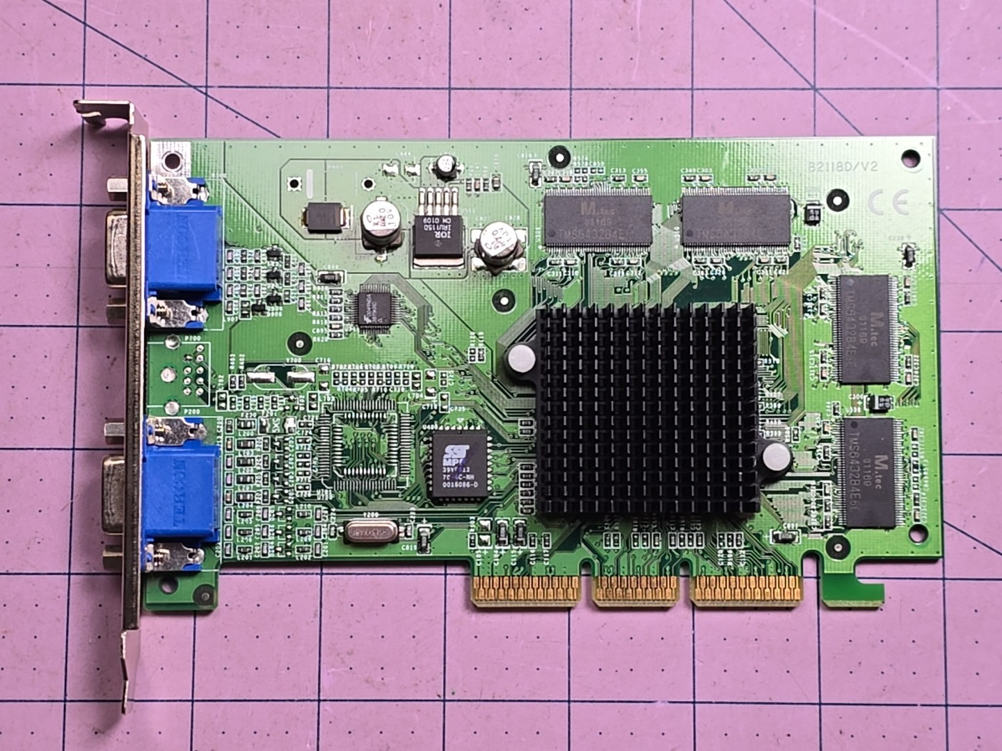 Nvidia GeForce2 MX400 32MB AGP Twin View DUAL monitor Video Graphics Card TESTED