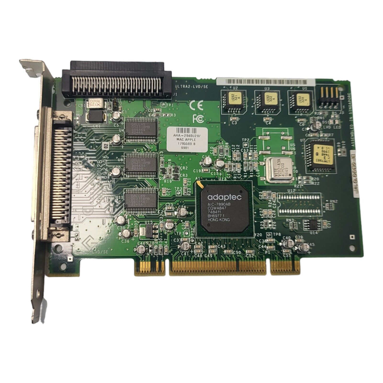 Adaptec AHA-2940U2B PCI Ultra2-LVD/SE SCSI Controller Card For Mac - TESTED