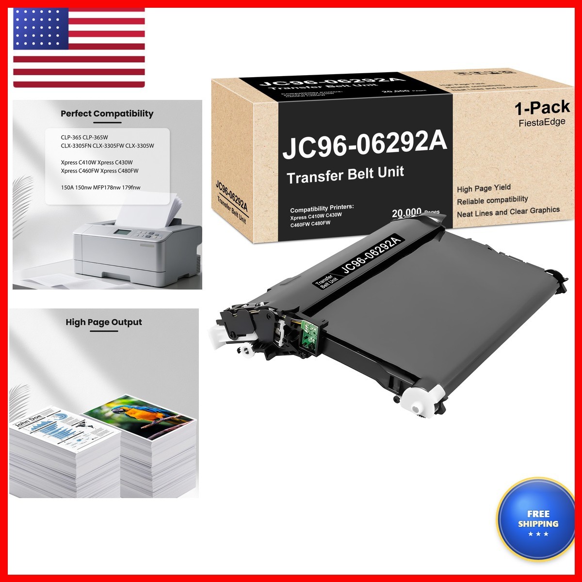 JC96-06292A Transfer Belt Unit for Xpress C480FW C460FW C410W C430W Printer
