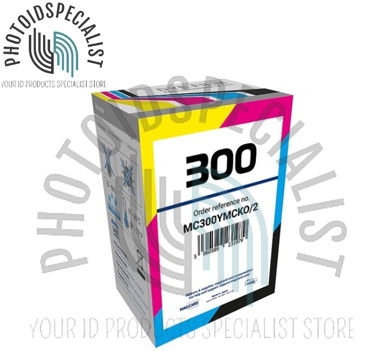 Genuine Magicard MC300YMCKO/2 Full Color Ribbon for Model 300 - 300 Print - New