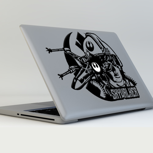 Star Wars Skywalker X Wing Vinyl Decal for Macbook Air Pro 13.3" Laptop Car Wall