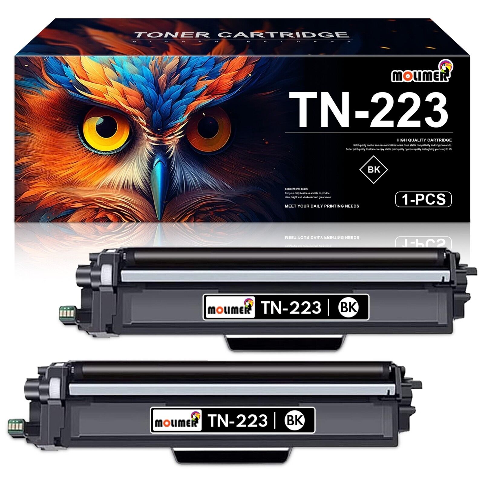 TN223 Toner Cartridge Replacement for Brother TN223 High Yield 2 PK HL-L3210CW