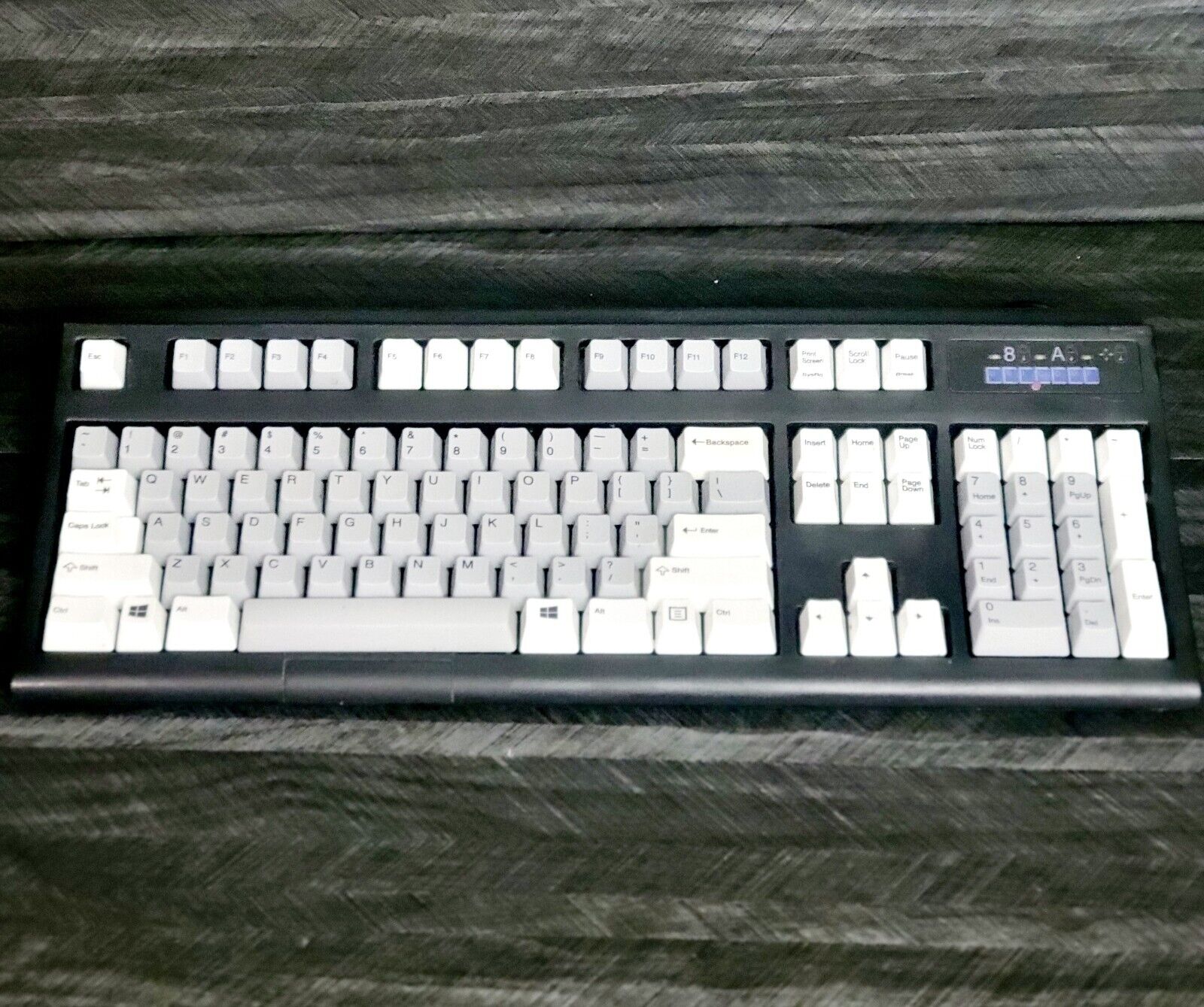 Vintage UNICOMP Model M Mechanical Keyboard USB Black Grey White Clickety Clack