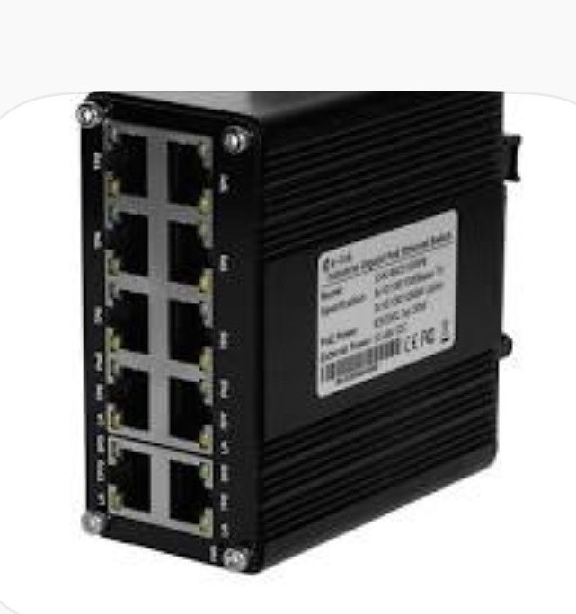 E-Link Industrial Gigabit PoE Switch 10 Port (8 PoE+ 2 Uplink) LNK-IMC010GPB New