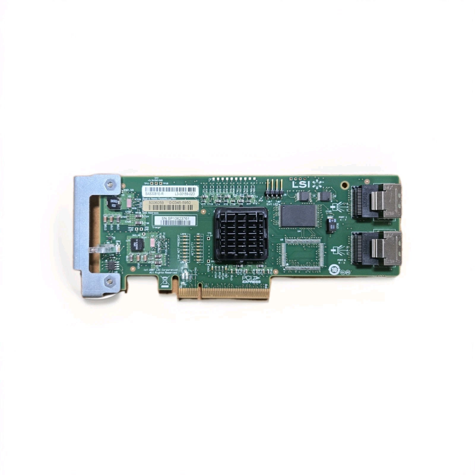 Sun / LSI SAS3081E-R SATA/SAS 3Gb/s LP PCI RAID Controller Card B3
