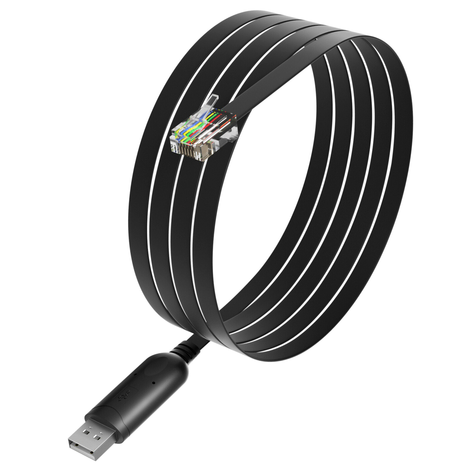 USB To Rj12 6P6C Adapter Serial Control Cable EQMOD Cable For APC PDU 940-0144