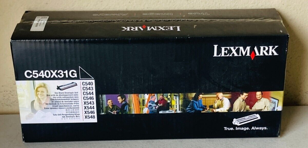Genuine Lexmark C540X31G Black Developer Unit Cartridge -New Sealed