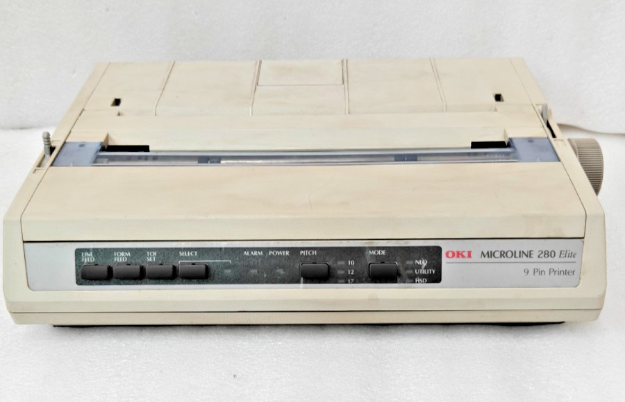 Oki Microline 280 Elite 9 Pin Printer Modle No. D22300C