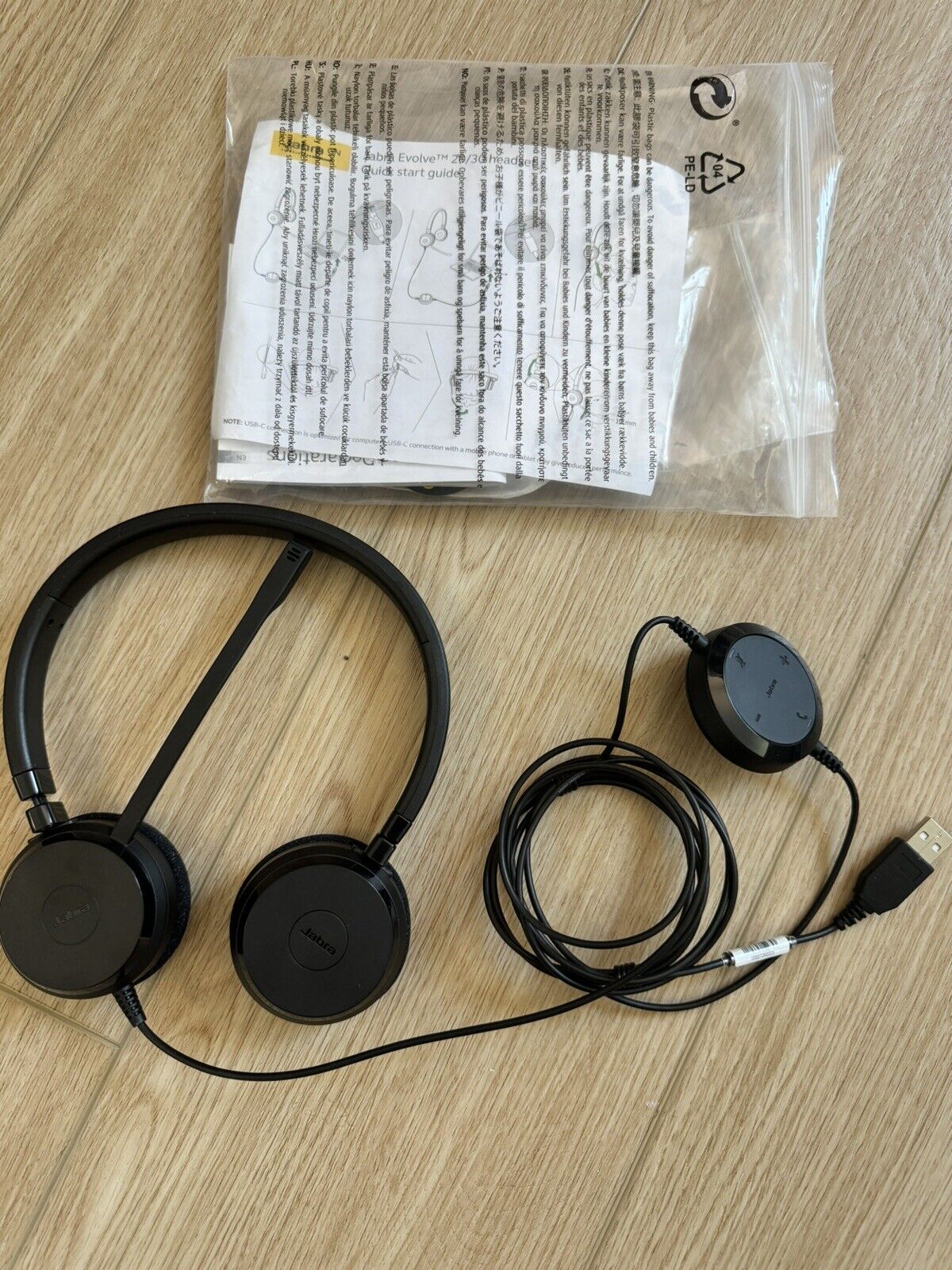 Jabra Evolve 20 Stereo Headset - Black