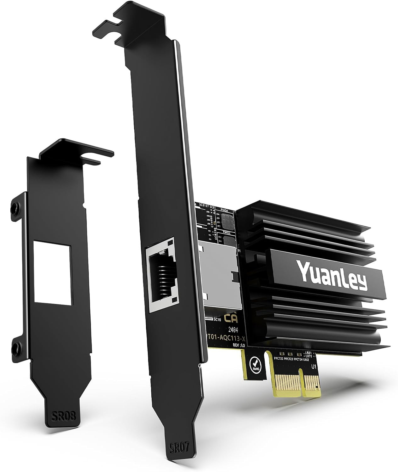 10G Pcie Network Card,  10G Base-T Ethernet Card with Marvell AQC113 Conrtoller,