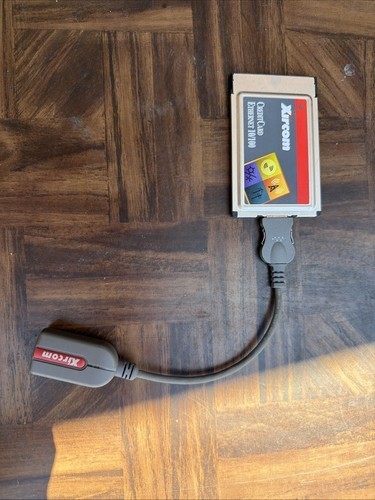 Xircom CreditCard Ethernet 10/100 PCMCIA PC Card CE3B-100 +Cable