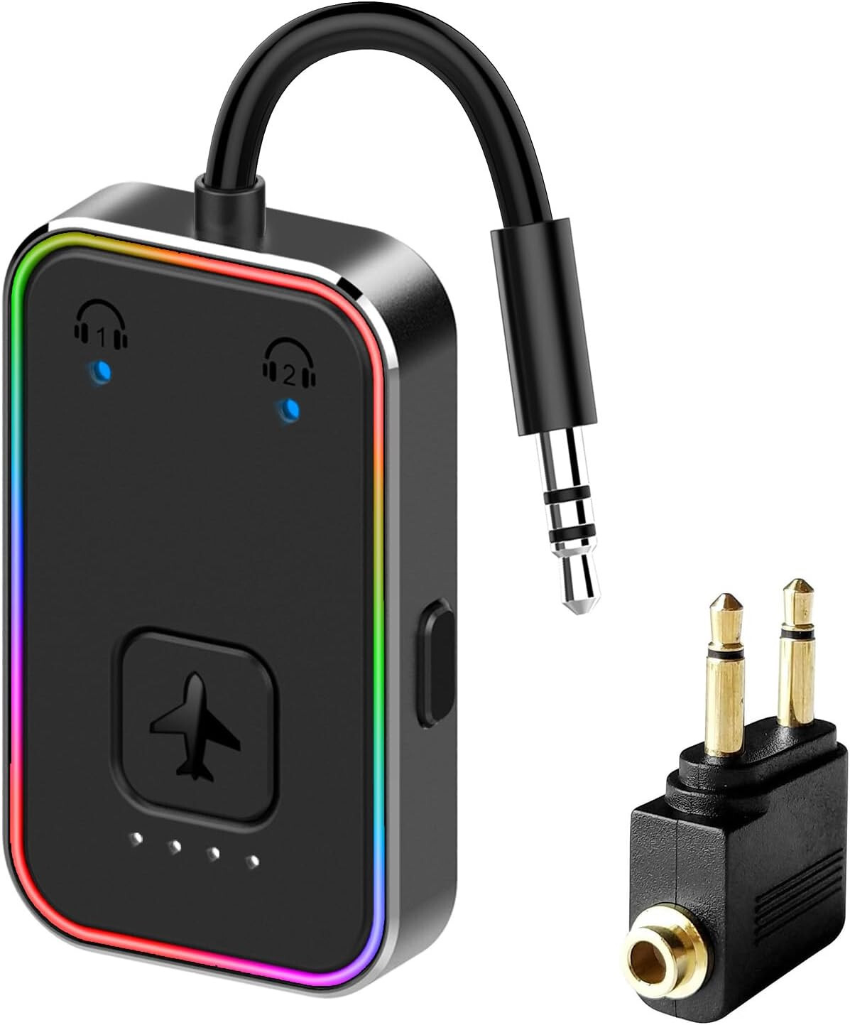 Upgraded Pro Wireless Audio Adapter for in-Flight, TV, Gym, Tablets