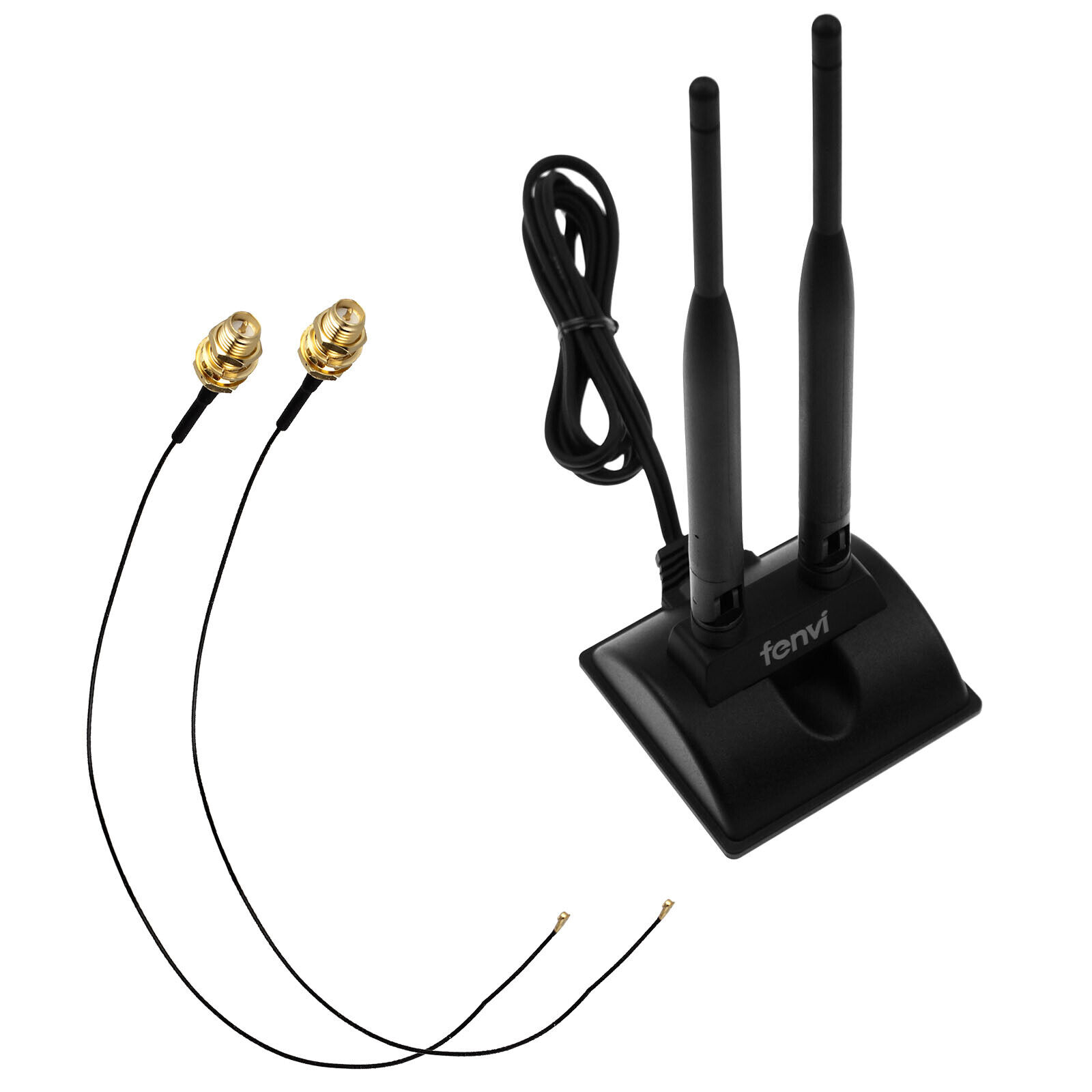 M.2 to RP-SMA Cable 6dBi WiFi Bluetooth Network Antenna Extension Magnetic Stand