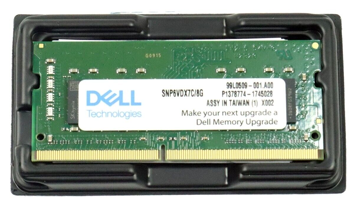 NEW Dell SNP6VDX7C/8G Kingston K6VDX7-HYD 8GB 1Rx8 DDR4-3200 PC4-25600 SODIMM