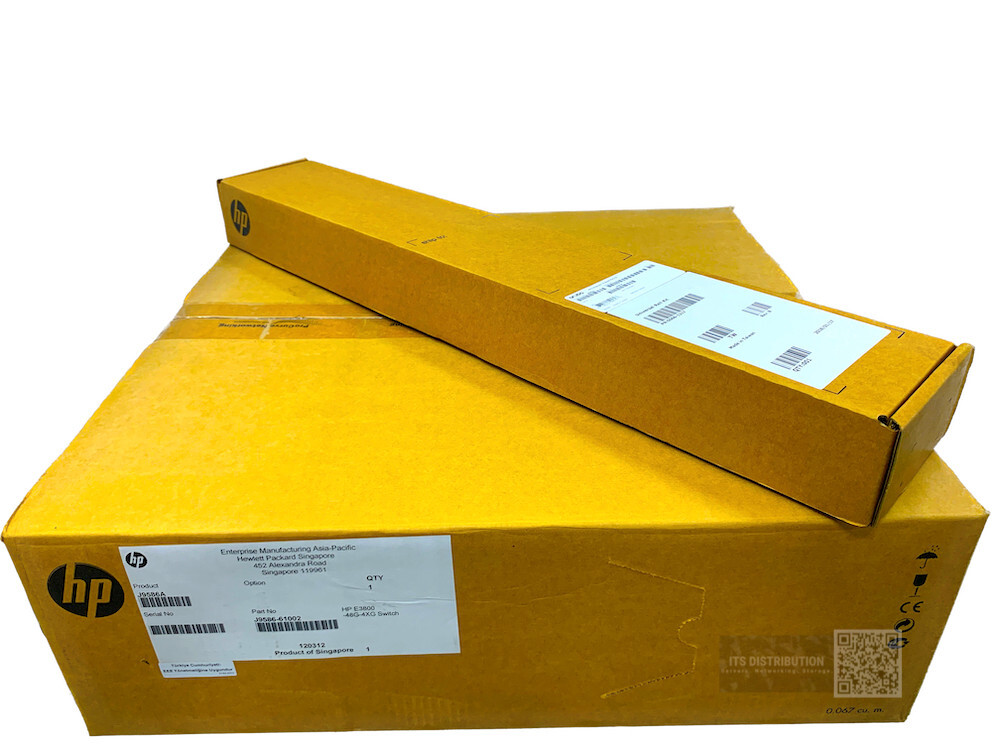 J9586A I Open Box HP E3800-48G-4XG Layer 3 Switch + J9583A 4-Post Rack Mount Kit