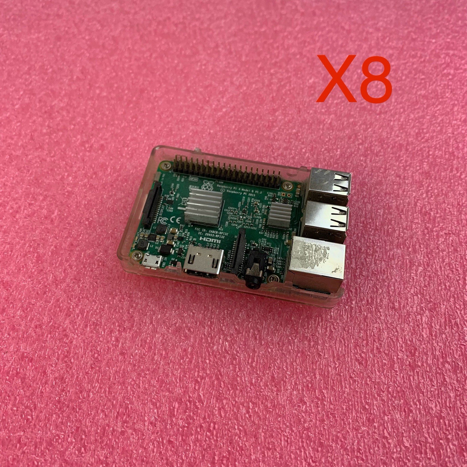 Raspberry Pi 3 Model B V1.2 Power Supply Untested - Lot of 8
