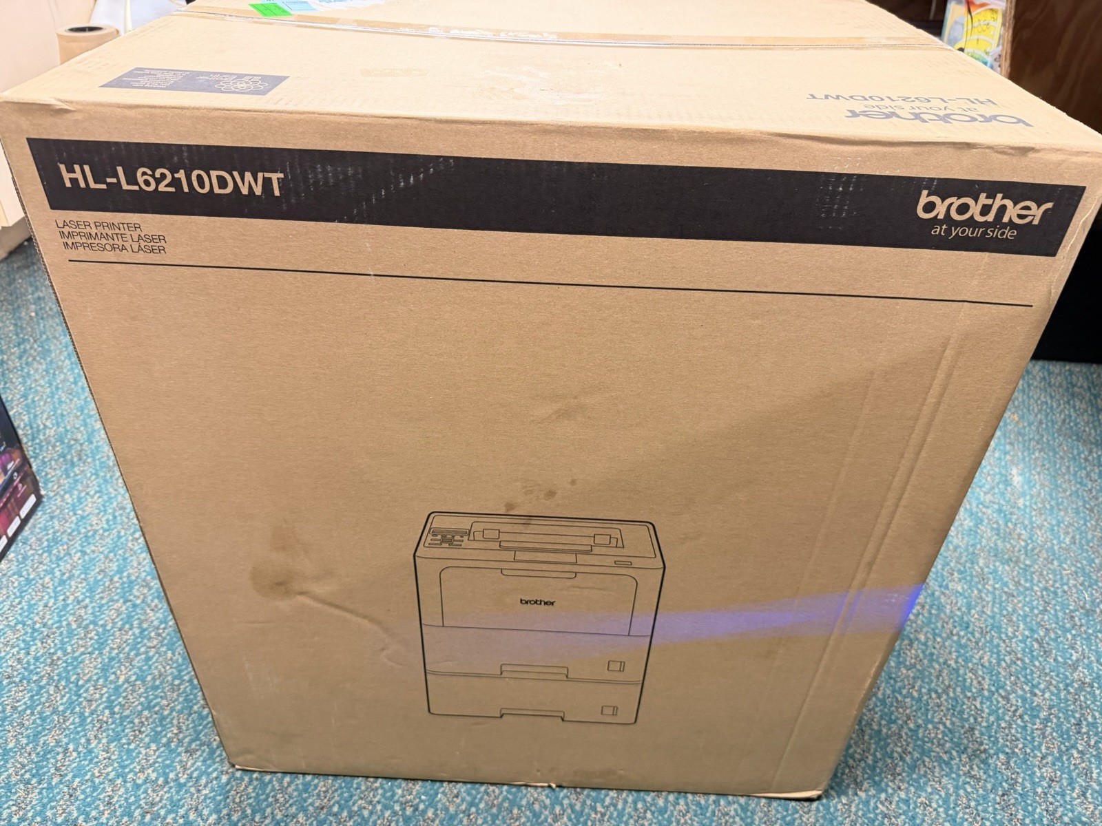 Brother HLL6210DWT Monochrome Laser Printer 50ppm New Sealed 
