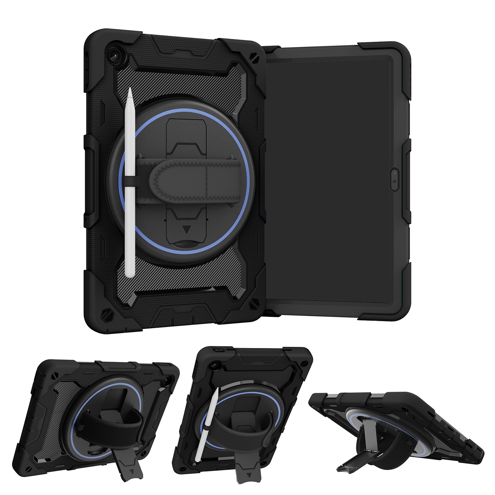 Fr Lenovo Tab M10 Plus 10.3/M11/M9 Shockproof Kids Rotate Stand Rugged Hard Case
