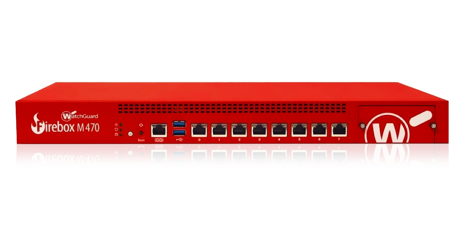 WatchGuard Firebox M470 WL6AE8 8-Port GbE Firewall EOL