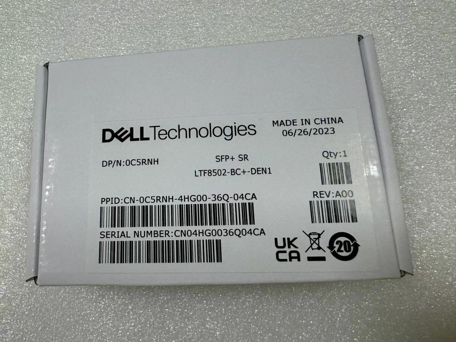 10PCS C5RNH Dell 10G AFBR-709SMZ-FT2 FTLX8574D3BCL SFP+ SR 10Gb Transceiver