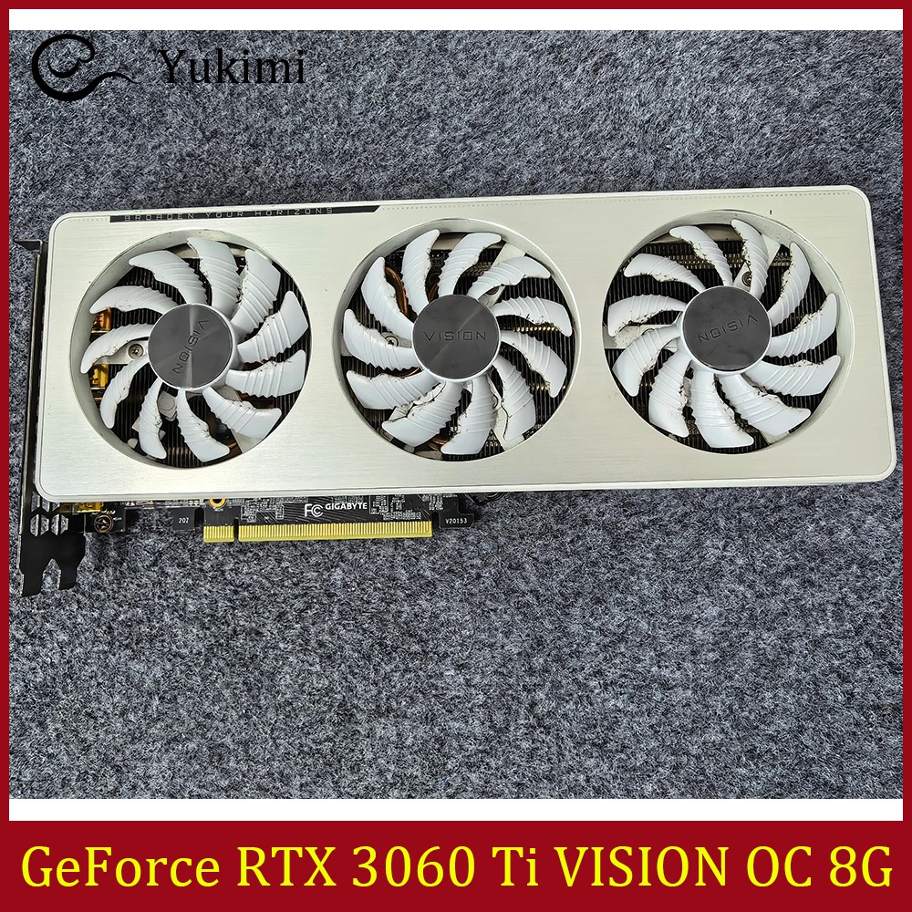 FOR GIGABYTE GeForce RTX 3060 Ti VISION OC 8G GDDR6 256 bit Video Graphics Card