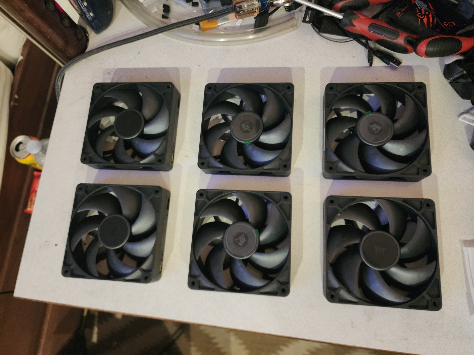 6 X Corsair iCUE LINK RX120 MAX PWM Thick 120mm Performance PC Fans - Fans Only 