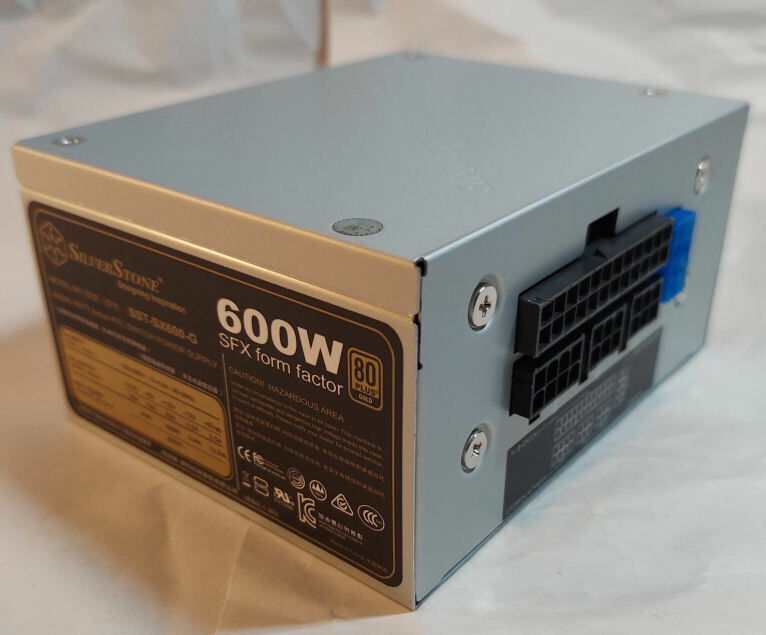 Silverstone SST-SX600-G Semi-Fanless SFX/ATX Modular 600W Power Supply (OEM)