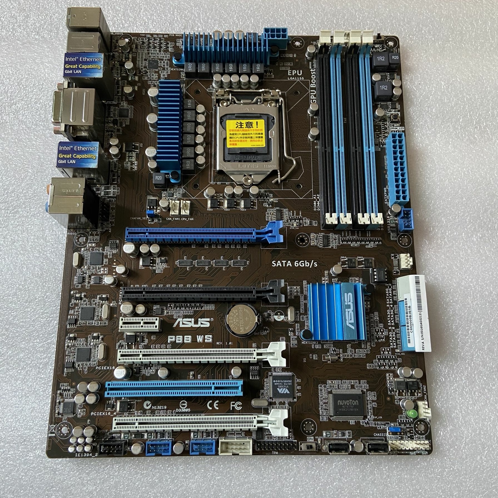 ASUS P8B WS Motherboard LGA1155 DDR3 Workstation Mainboard