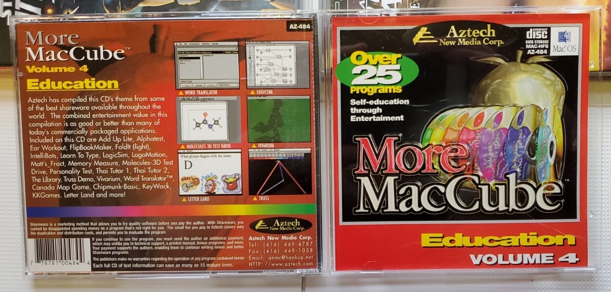 More MacCube Education Volume 4 (Mac OS, 1996) Aztech New Media MAC-HFS AZ-484