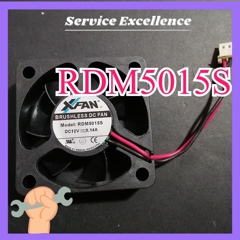 Xinruilian XFan RDM5015S DC12V 0.14A Cooling Fan Fast Shipping 2-Pin 50*50*15mm