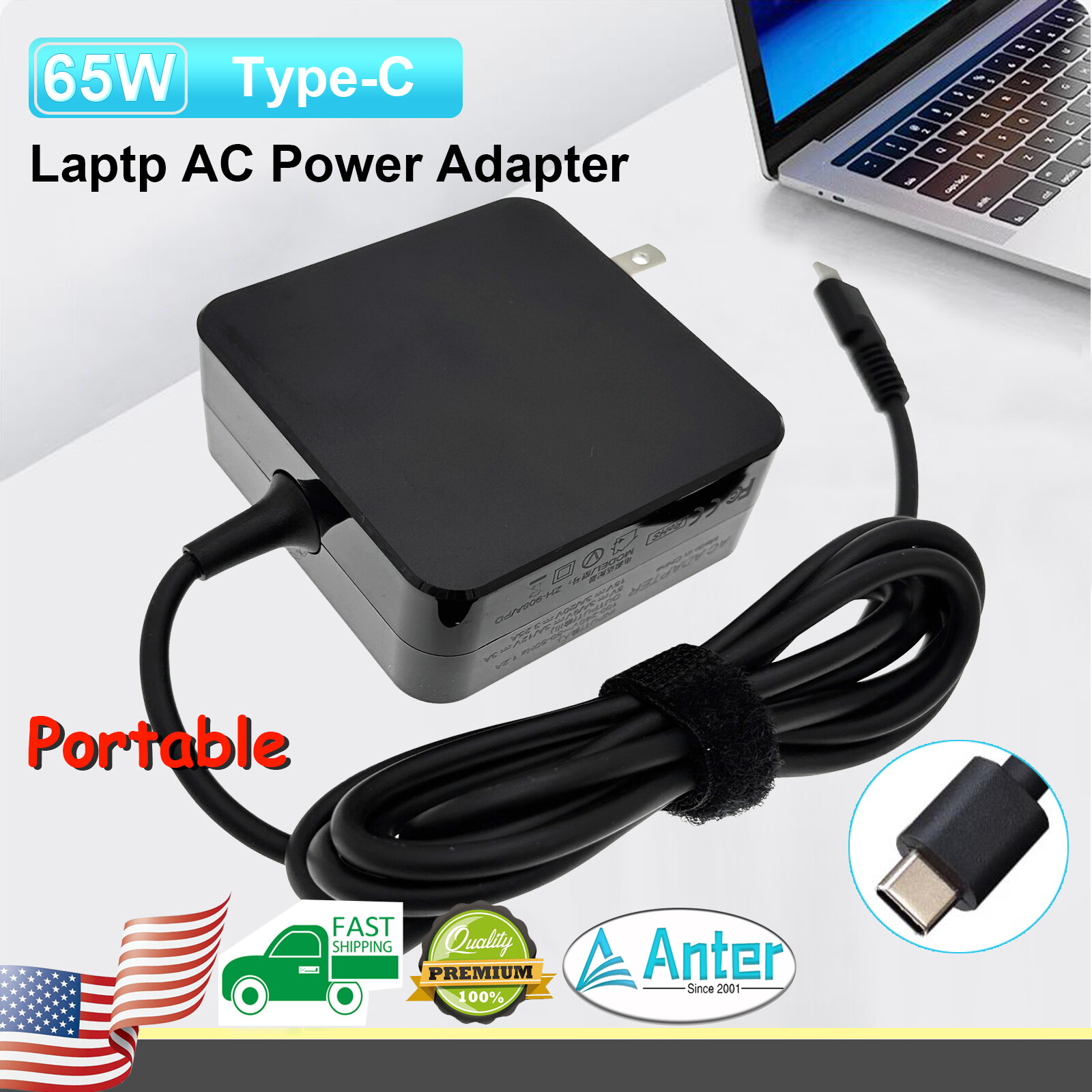 For Samsung EP-TA865 Travel AC Adapter Charger Power Supply with Cable 65W