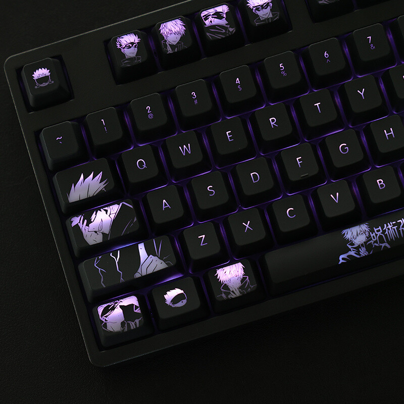 Jujutsu Kaisen Gojo Satoru RGB Translucent keycaps OEM High 104PCS Boxed Set