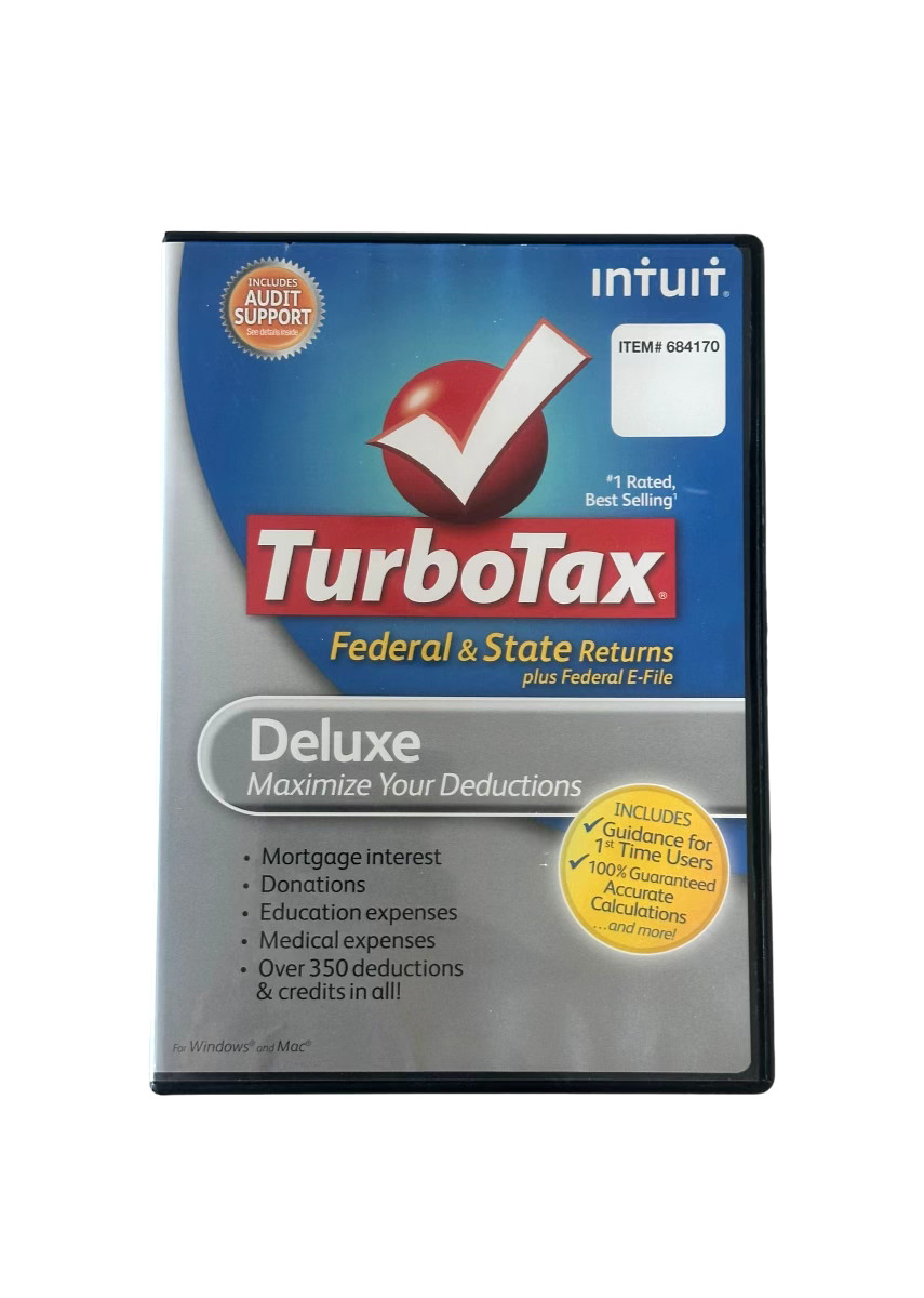 Intuit TurboTax Deluxe 2012 Federal & State Returns + E-File for Windows and MAC