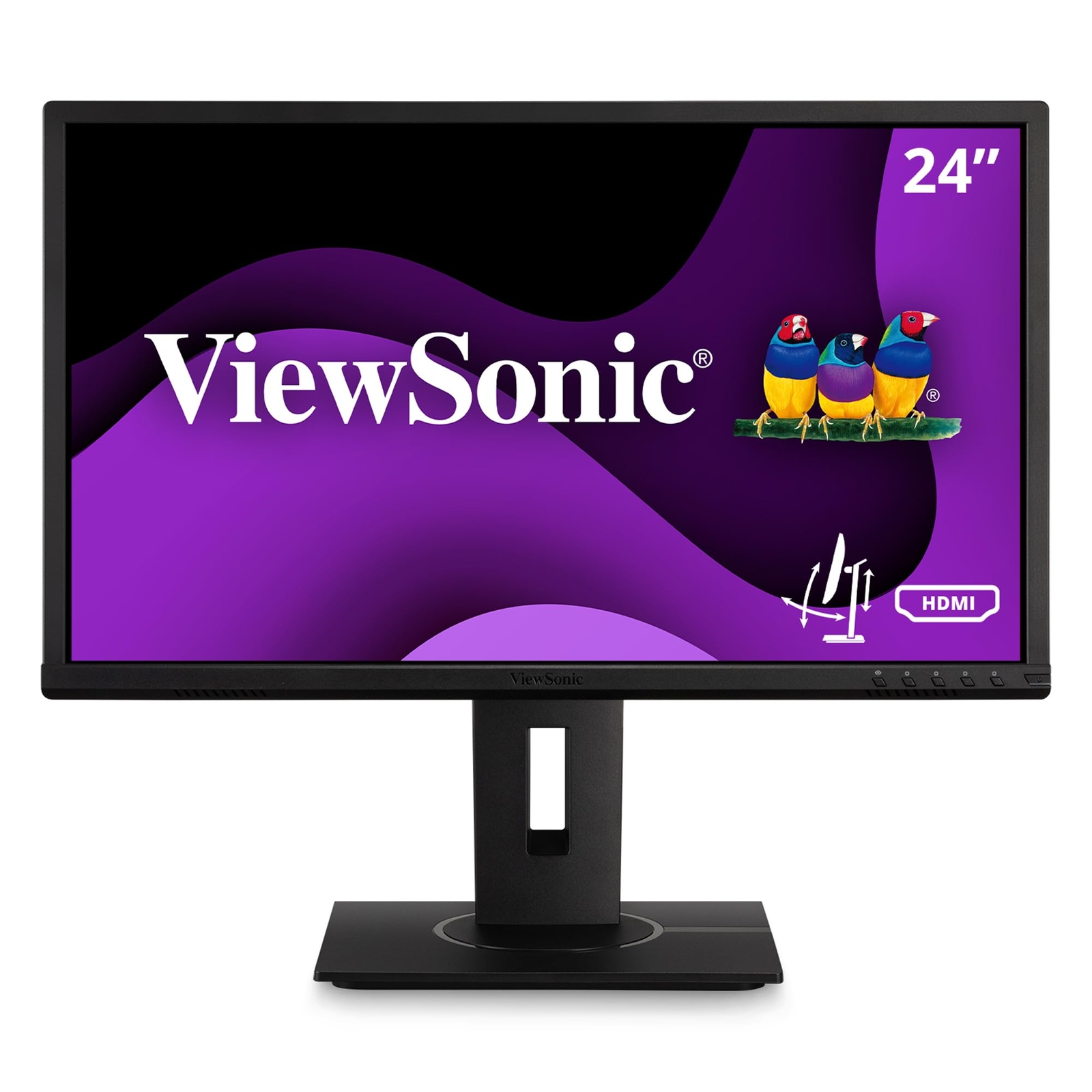ViewSonic VG2440 24 Inch Full HD Monitor Ergonomic Stand HDMI USB DisplayPort