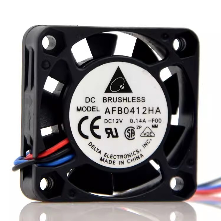 DELTA AFB0412HA-F00 4010 DC12V 0.14A 4CM Dual Ball Cooling Fan