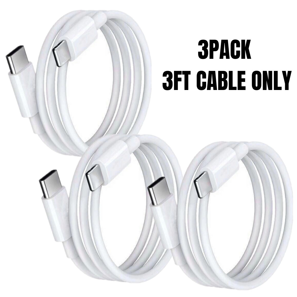 1/3/6Pack Lot 20W USB-C to iPhone Cable PD Fast Charger For Apple 14 13 12 11 XR