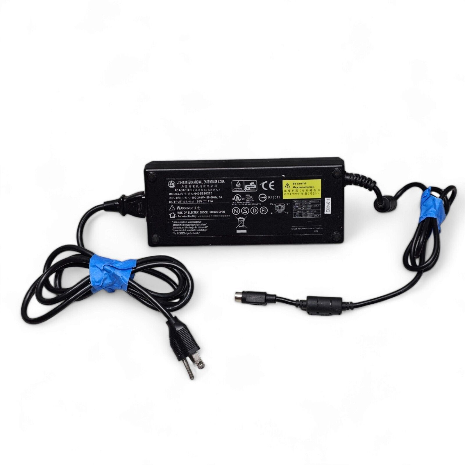 Genuine AC Adapter Li Shin 0405B20220 Power Supply 20V 11A 220W Alienware D9T 