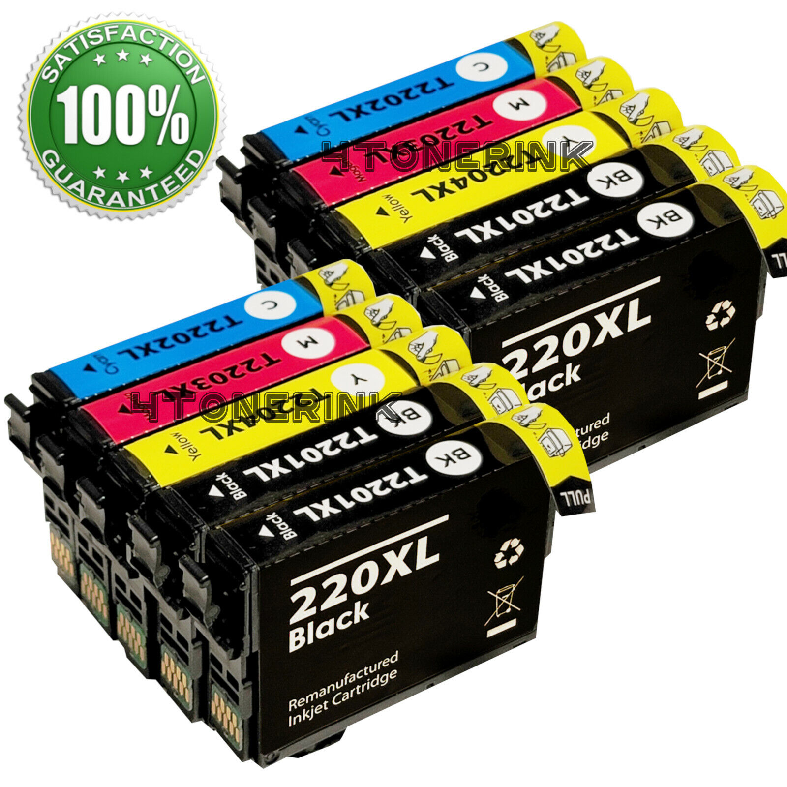 10PK T220XL 220XL Ink For Epson XP-320 XP-420 XP-424 WF2630 WF2650 WF2660 WF2750